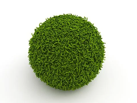 Grass sphere Illustrazione stock