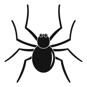 Grass spider icon, simple style Stock Illustration