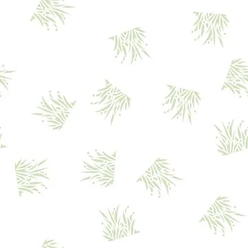 Grass spring glyph seamless pattern 스톡 일러스트
