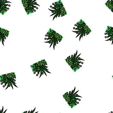 Grass spring vector seamless pattern Stock Illustration