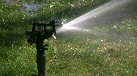 Grass sprinkler Stock-Footage 347562