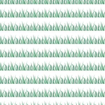 Grass texture seamless pattern template Stock Illustration