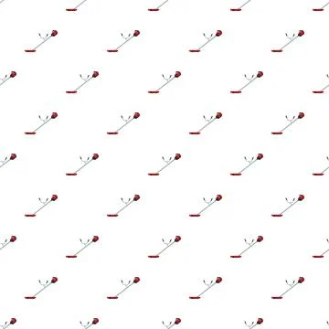 Grass trimmer garden tool seamless pattern background イラスト素材