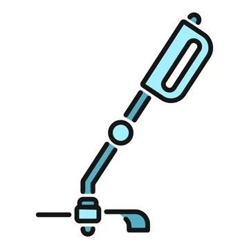Grass trimmer icon representing lawn care equipment Stock Illustration