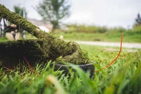 Grass trimmer Stock Photos