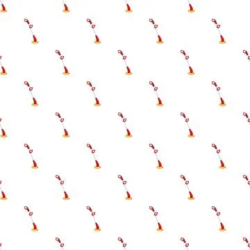 Grass trimmer tools creating a seamless pattern Stock Illustration