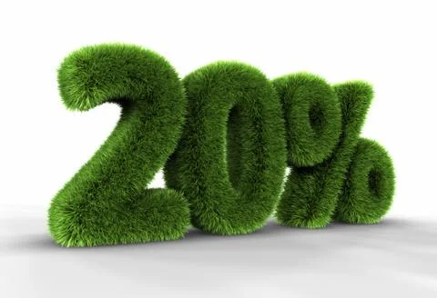 Grass twenty percent 库存插图