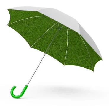 The grass umbrella Stock Illustration