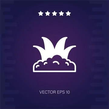 Grass vector icon Stock Illustration