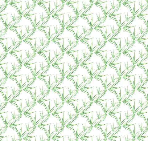 Grass Vector Seamless Repeting Pattern Stock Illustration