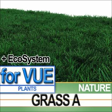 Grass A [.veg dynamic-5 colours] 3D Model