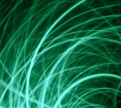 Grass in the wind, fractal generated background Stock Illustration