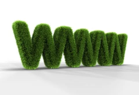 Grass www letters Stock-Illustration