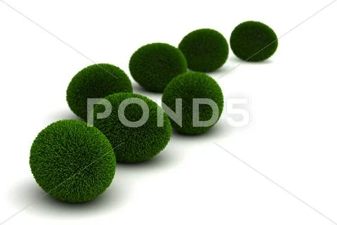 Grassed easter eggs Stock Photos