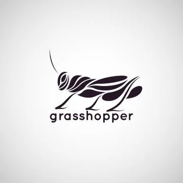 Grasshopper logo vector Stock Illustration
