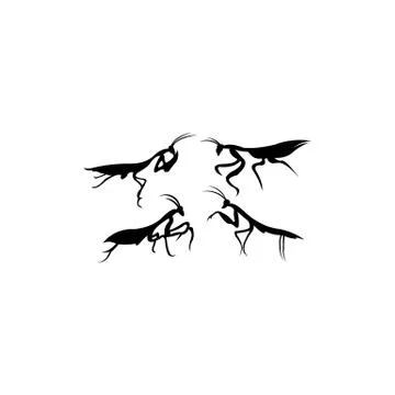 Grasshopper Silhouette Stock Illustration