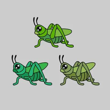 Grasshopper vector. logo 스톡 일러스트