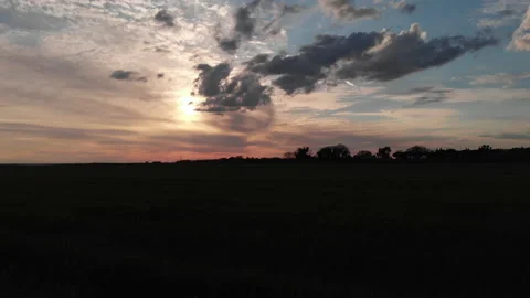 Grassland during sunset 動画素材 150912317