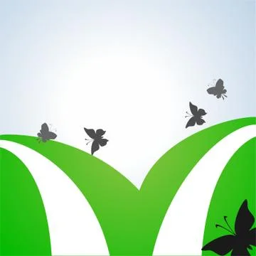 Grassland. Stock Illustration