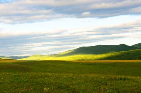 Grassland landscape Stock Photos
