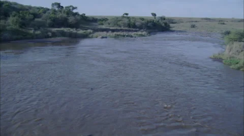 Grassland Stream Stock Footage 38098263