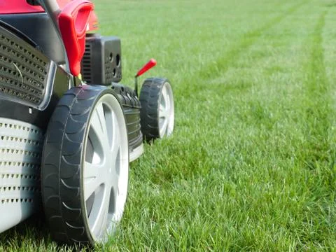 Grassmower Foto stock