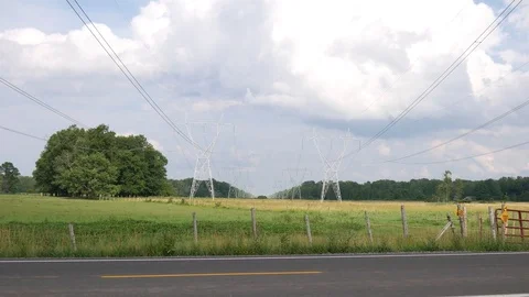 Grassy Farmlands with Clouds 스톡 동영상 78690882