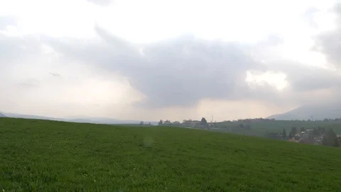 Grassy landscape in the mountains Stock Footage 89995379