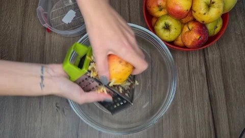 Grate Apple For Cooking Pie Stock Footage 171473957
