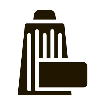 Grate cheese icon Vector Glyph Illustration Ilustración de archivo
