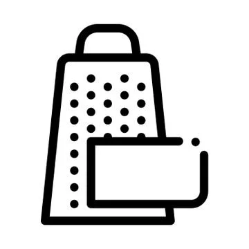 Grate cheese icon vector outline illustration Ilustración de archivo