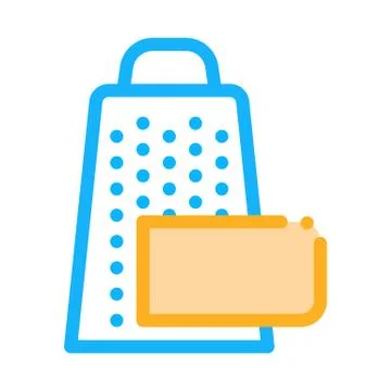 Grate cheese icon vector outline illustration Ilustración de archivo