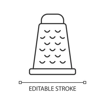 Grate for cooking linear icon Ilustración de archivo