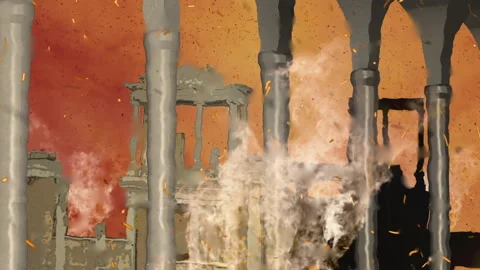 The Grate Fire of Rome Stock Footage 131180923