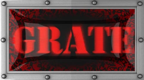 Grate on led Stockbeeldmateriaal 8762330