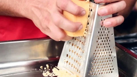 Grate yellow cheese Stock Footage 70801653