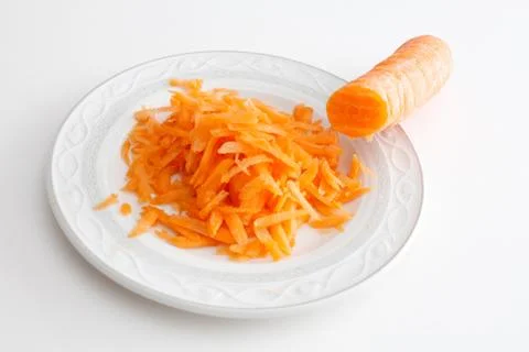 Grated carrot Stock Photos