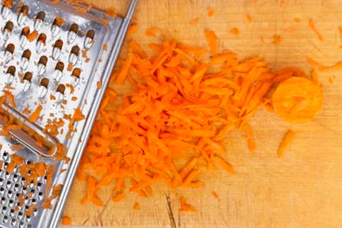 Grated carrot Foto stock