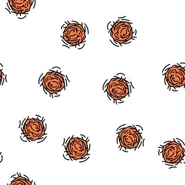 Grated carrots on grater vector seamless pattern Stock Illustration