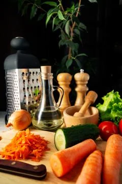 Grated carrots Stock Photos