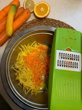 Grated carrots Stock Photos