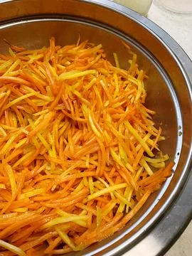 Grated carrots Stock Photos