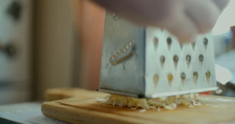 Grated cheese closeup Stock Footage 88047582
