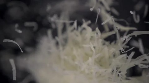 Grated cheese flying up 库存影片 64544556