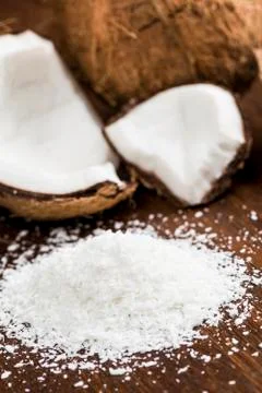 Grated coconut Stock Photos
