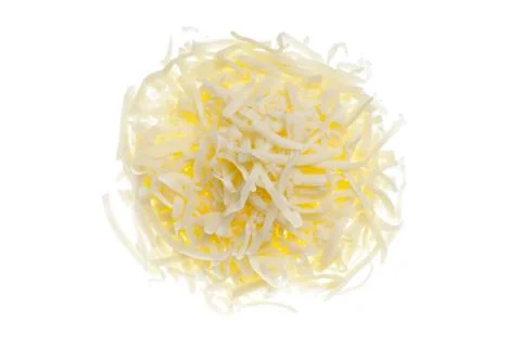 Grated mozzarella cheese Stock Photos