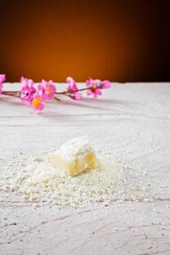 Grated parmesan cheese Stock Photos