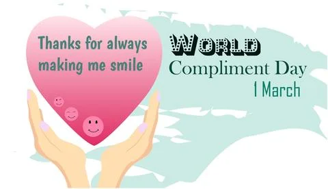 Grateful compliment to a friend Stock Illustration