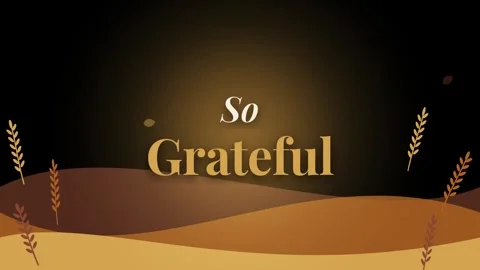 Grateful design with warm colors and simple graphic elements Stock Footage 344594833