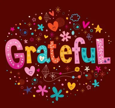 Grateful Stock Illustration
